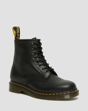 Black Dr Martens 1460 Nappa Leather Lace Up Boots (Nappa Leather) Boots | FG42-A8DK