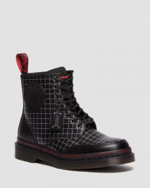 Black Dr Martens 1460 WB Blade Runner Lace Up Boots Boots | EC08-N1QL