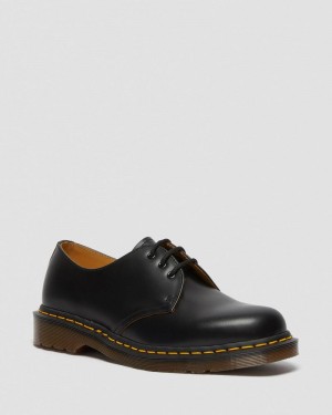 Black Dr Martens 1461 Vintage Made in England Oxford Shoes (Quilon) Shoes | IW35-U1VF