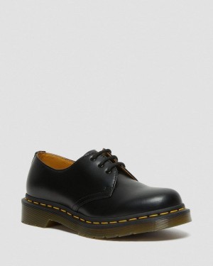 Black Dr Martens 1461 - Smooth Leather Oxford Shoes (Smooth Leather) Shoes | IS79-A7JO