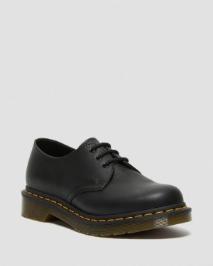 Black Dr Martens 1461 - Virginia Leather Oxford Shoes (Virginia) Shoes | KW05-T8KA