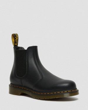 Black Dr Martens 2976 Nappa Leather Chelsea Boots (Nappa Leather) Boots | MW36-K2CA