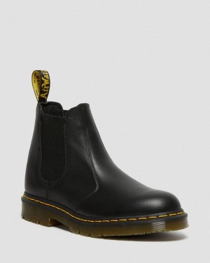 Black Dr Martens 2976 Slip Resistant Leather Chelsea Boots (Industrial Full Grain) Boots | GG78-F9RV