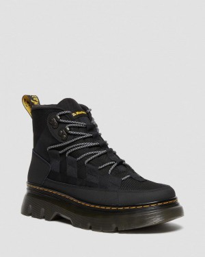 Black Dr Martens Boury Leather Casual Boots (Ajax+Extra Tough 50/50) Boots | LW94-X0ST