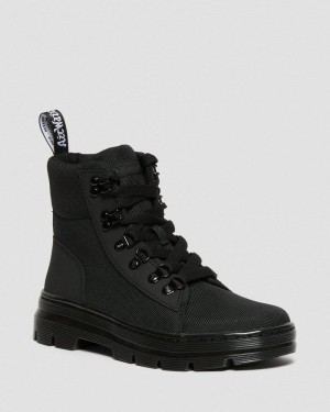 Black Dr Martens Combs - Poly Casual Boots (Ajax+Extra Tough Poly) Boots | KV70-K8EH