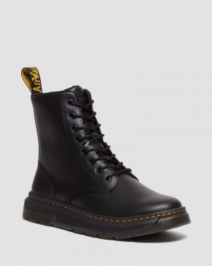 Black Dr Martens Crewson Classic Leather Everyday Boots Boots | ST13-C5EA