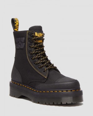 Black Dr Martens Jadon Boot Ganni Extra Tough Platforms Boots | SW10-N9AN