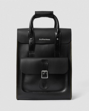 Black Dr Martens Kiev Leather Backpack (Kiev & Smooth) Bags & Backpacks | TD51-I4MC