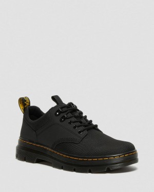 Black Dr Martens Reeder Utility Shoes Boots | RW33-U7OD