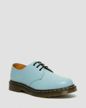 Blue Dr Martens 1461 Smooth Leather Oxford Shoes (Smooth Leather) Shoes | ND99-R0PP