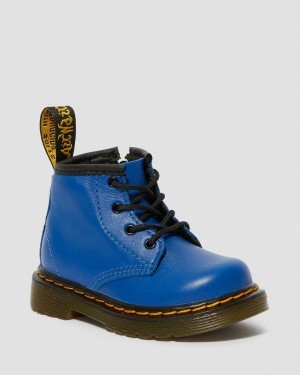 Blue Dr Martens Infant 1460 Leather Lace Up Boots (Romario) Boots | AF18-N3KS