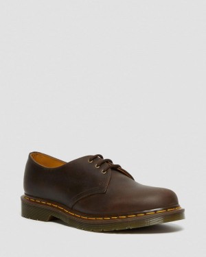 Brown Dr Martens 1461 Crazy Horse Leather Oxford Shoes (Crazy Horse) Shoes | FK28-J2LN