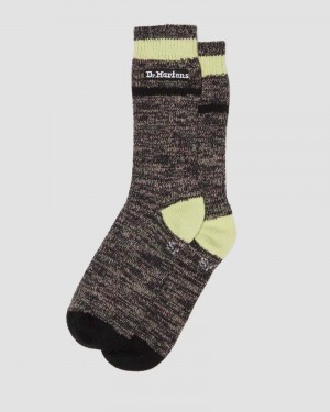 Charcoal Grey Dr Martens Marl Organic Socks (Cotton Blend) Socks | PX41-F7XW