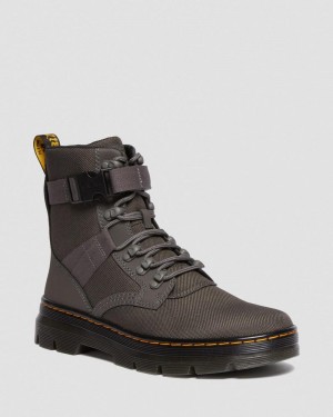 Gunmetal Dr Martens Combs Tech II Extra Tough Utility Boots (Ajax+Extra Tough 50/50) Shoes | DB65-E5TW