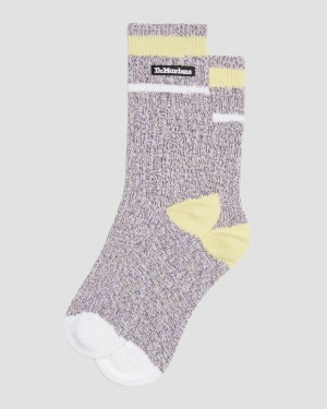 Lilac Dr Martens Marl Organic Socks (Cotton Blend) Socks | JP67-G4FQ