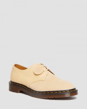 Mustard Dr Martens 1461 Made in England Suede Oxford Shoes (Reverse Grain Suede) Shoes | VD45-T1ND