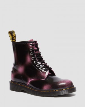 Pink Dr Martens 1460 Distressed Leather Lace Up Boots (Arcadia) Boots | ZN06-I9ZH