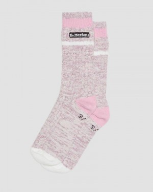 Pink Dr Martens Marl Organic Socks (Cotton Blend) Socks | HP56-X3TQ