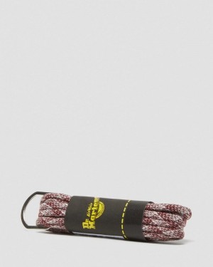 Red Dr Martens 55 Inch Round Marl Shoe Laces (8-10 Eye) (Polyester) Shoe Laces | KW76-V5OM