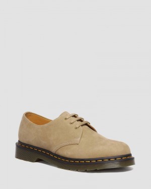 Savannah Tan Dr Martens 1461 Tumbled Nubuck Leather Oxford Shoes (Tumbled Nubuck) Shoes | ZZ66-L3CG