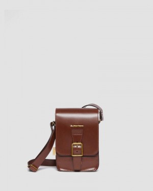 Tan Dr Martens Vegan Norfolk Vertical Crossbody Bag (Norfolk Vegan) Bags & Backpacks | RW23-T6NQ