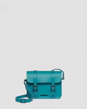 Teal Green Dr Martens 7 Inch Leather Crossbody Bag (Smooth Leather) Bags & Backpacks | HS74-I2WW