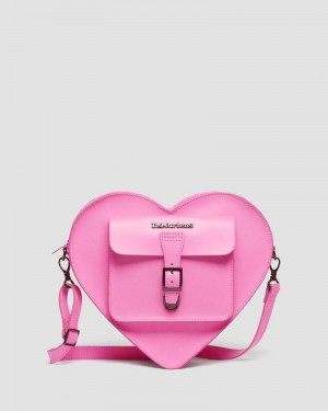 Thrift Pink Dr Martens Heart Shaped Leather Backpack (Kiev) Bags & Backpacks | MK36-A9OM