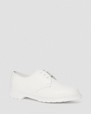 White Dr Martens 1461 Mono Smooth Leather Oxford Shoes (Smooth Leather) Shoes | PE06-X3ST