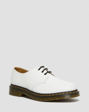 White Dr Martens 1461 Smooth Leather Oxford Shoes (Smooth Leather) Shoes | FJ51-P7MG