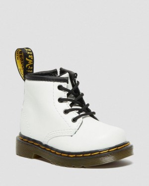 White Dr Martens Infant 1460 Leather Lace Up Boots (Romario) Boots | PS54-P7US