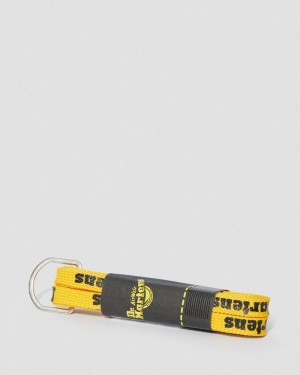 Yellow+Black Dr Martens 55 Inch Flat Shoe Laces (8-10 Eye) (Tetoron) Shoe Laces | KG77-J6YP