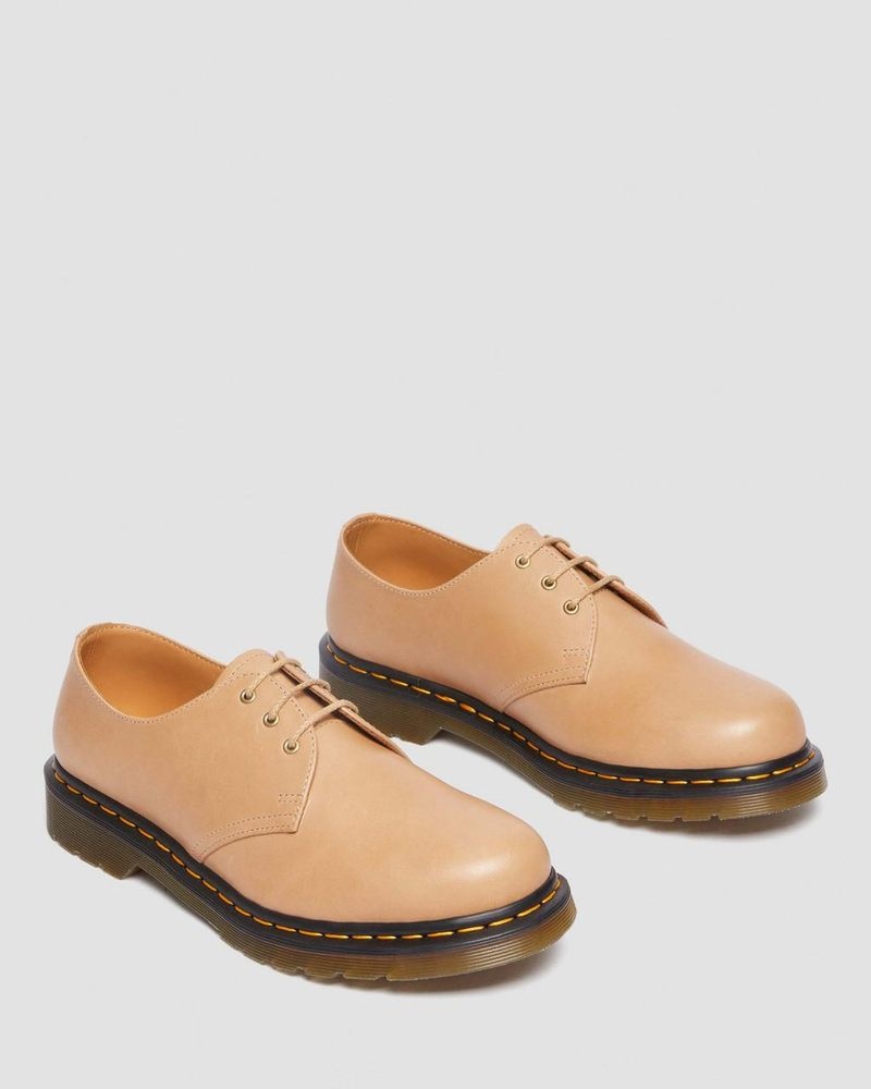 Beige Dr Martens 1461 Carrara Leather Oxford Shoes (Carrara) Shoes | OJ54-Z0SX