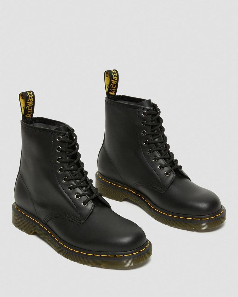 Black Dr Martens 1460 Nappa Leather Lace Up Boots (Nappa Leather) Boots | FG42-A8DK