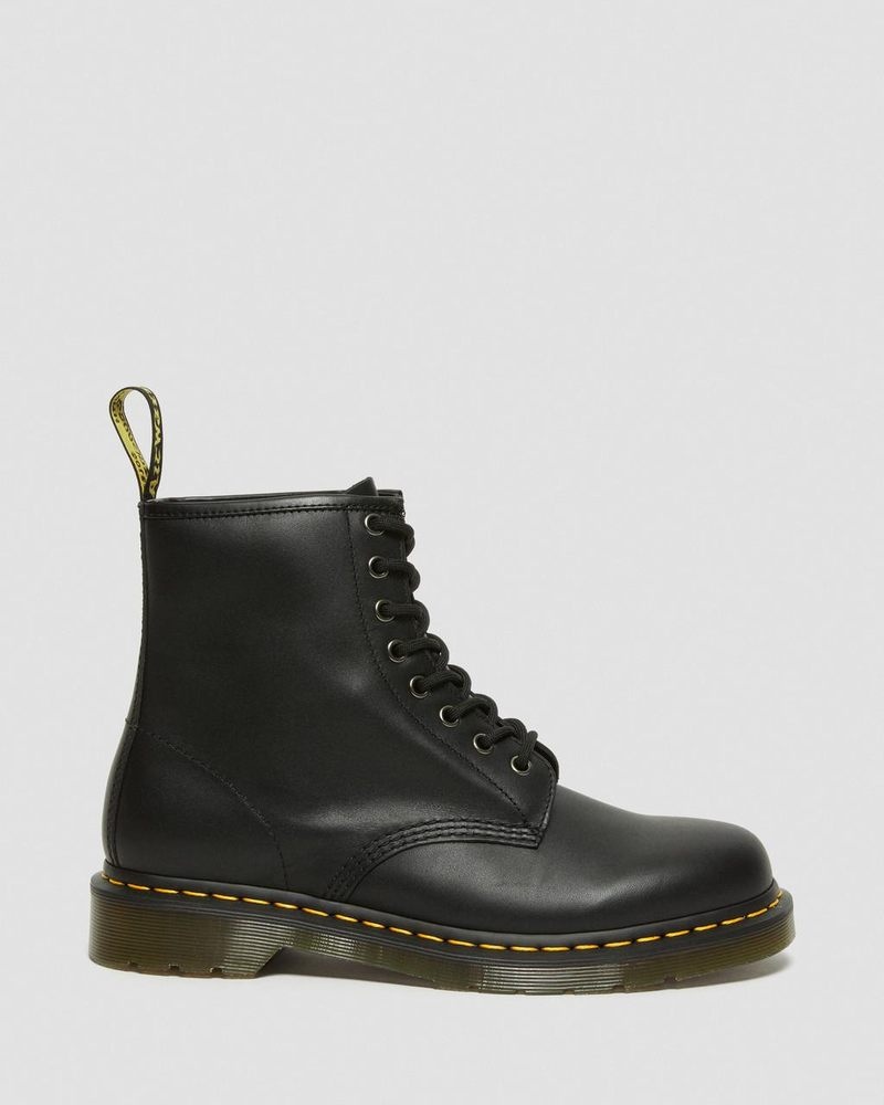 Black Dr Martens 1460 Nappa Leather Lace Up Boots (Nappa Leather) Boots | FG42-A8DK