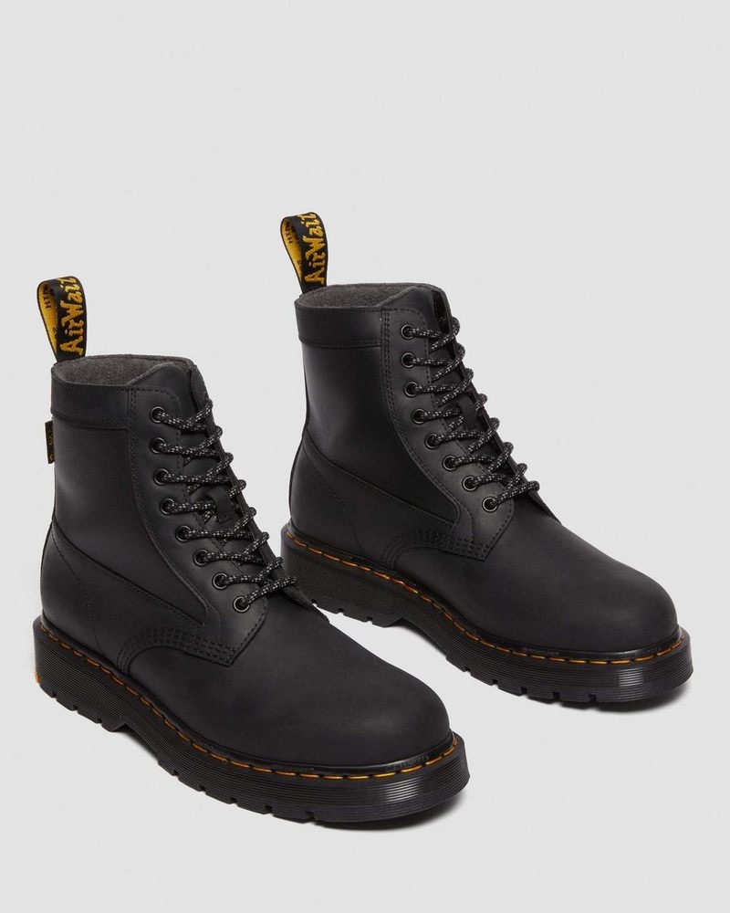 Black Dr Martens 1460 Trinity Wintergrip Waterproof Boots Boots | PN24-J7TY