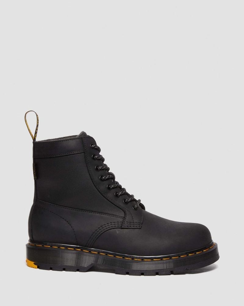 Black Dr Martens 1460 Trinity Wintergrip Waterproof Boots Boots | PN24-J7TY