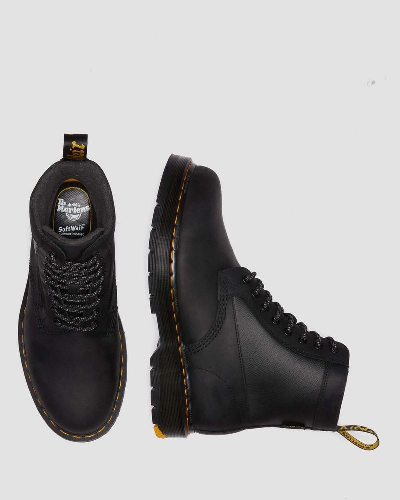 Black Dr Martens 1460 Trinity Wintergrip Waterproof Boots Boots | PN24-J7TY