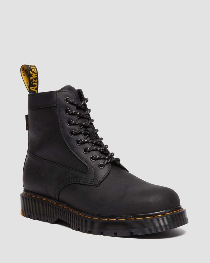 Black Dr Martens 1460 Trinity Wintergrip Waterproof Boots Boots | PN24-J7TY