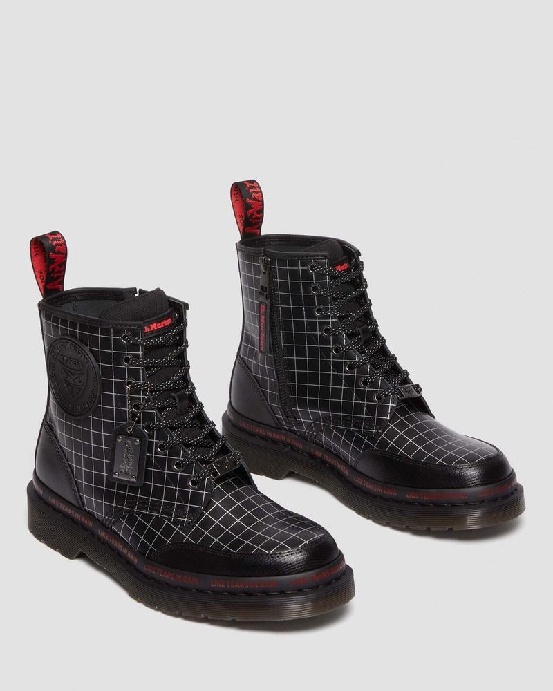 Black Dr Martens 1460 WB Blade Runner Lace Up Boots Boots | EC08-N1QL