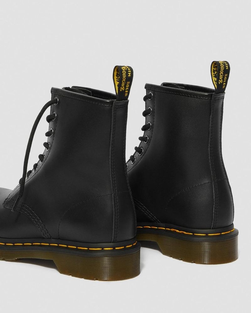 Black Dr Martens 1460 - Nappa Leather Lace Up Boots (Nappa Leather) Boots | ZT08-K1PX