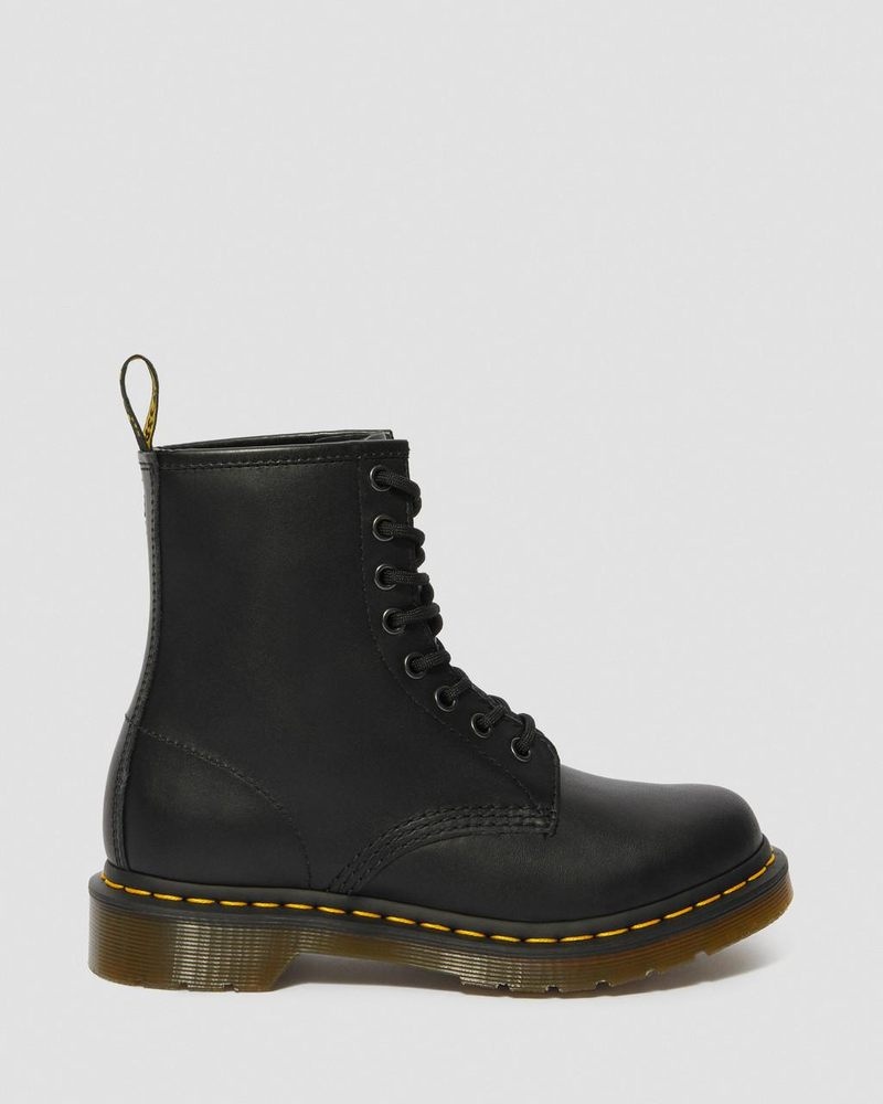 Black Dr Martens 1460 - Nappa Leather Lace Up Boots (Nappa Leather) Boots | ZT08-K1PX