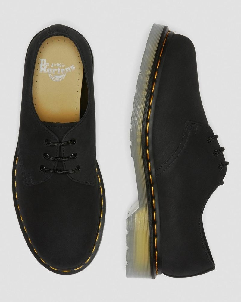 Black Dr Martens 1461 Iced II Buttersoft Leather Oxford Shoes (Buttersoft Wp) Shoes | XX55-M3WK