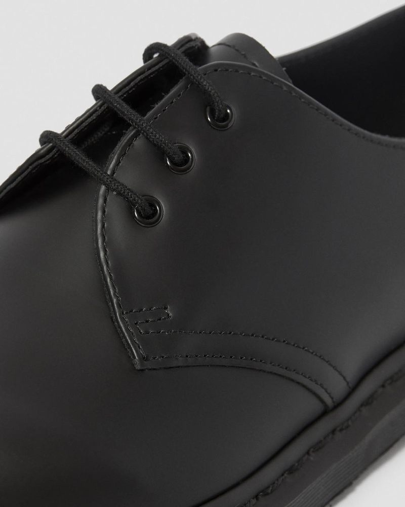 Black Dr Martens 1461 Mono Smooth Leather Oxford Shoes (Smooth Leather) Shoes | AM01-B8IE