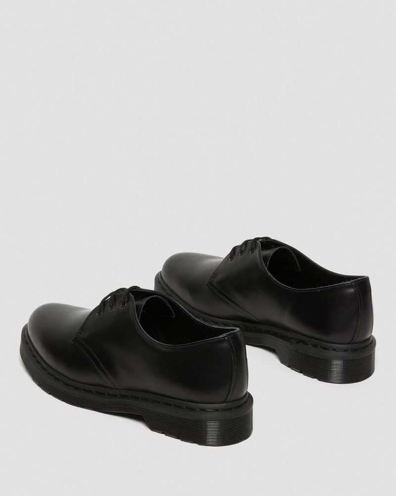 Black Dr Martens 1461 Mono Smooth Leather Oxford Shoes (Smooth Leather) Shoes | AM01-B8IE