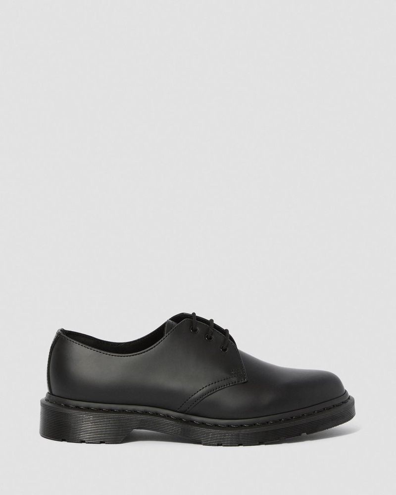 Black Dr Martens 1461 Mono Smooth Leather Oxford Shoes (Smooth Leather) Shoes | AM01-B8IE