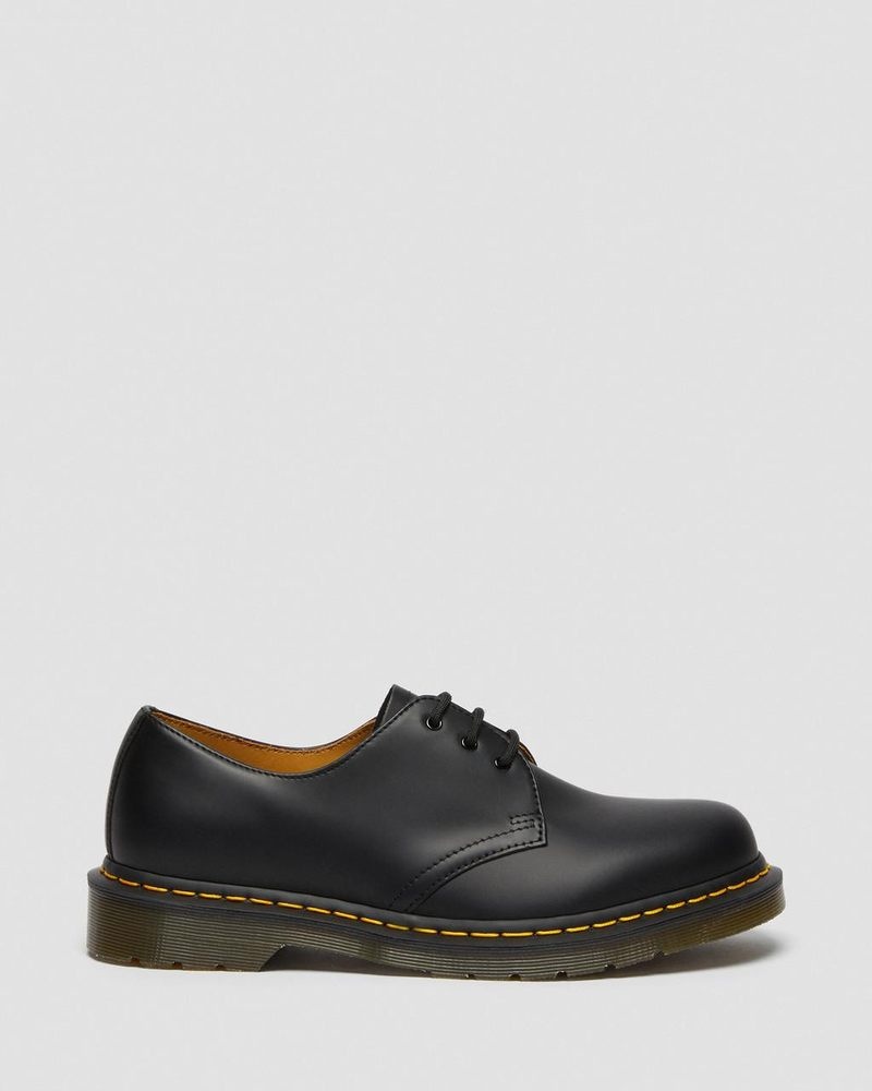 Black Dr Martens 1461 Smooth Leather Oxford Shoes (Smooth Leather) Shoes | SH71-D1KN