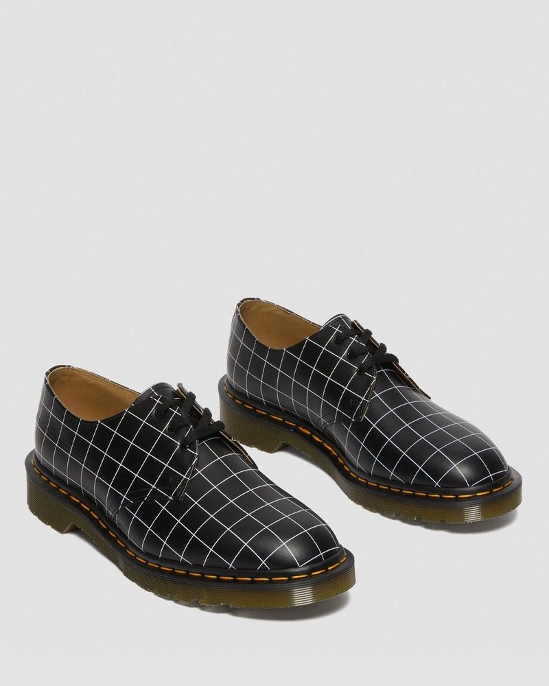 Black Dr Martens 1461 Undercover Made in England Leather Oxford Shoes (Smooth Leather) Shoes | KR24-F8LU