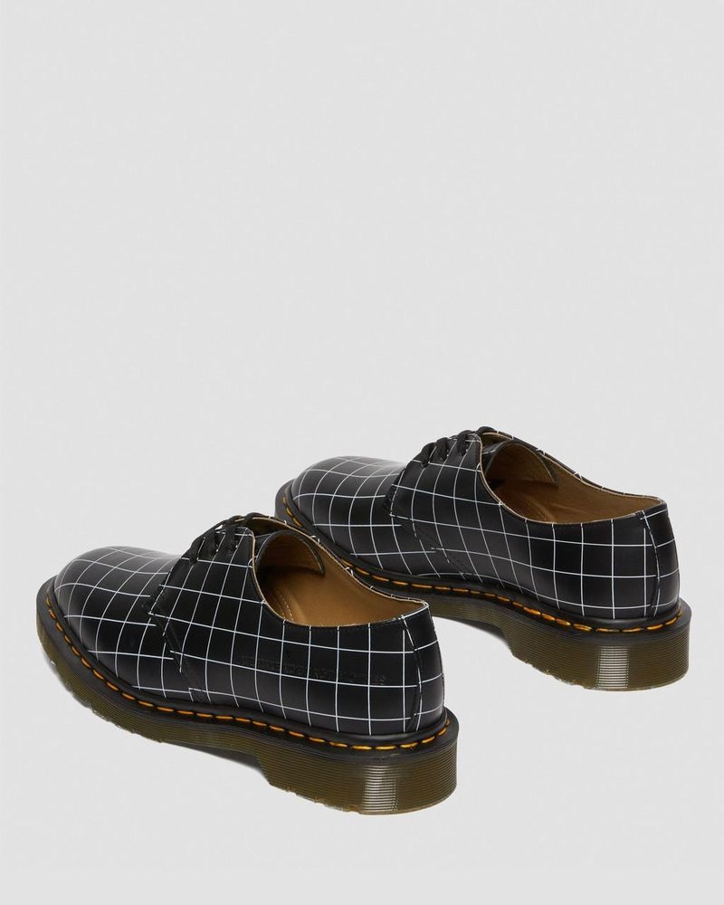 Black Dr Martens 1461 Undercover Made in England Leather Oxford Shoes (Smooth Leather) Shoes | KR24-F8LU