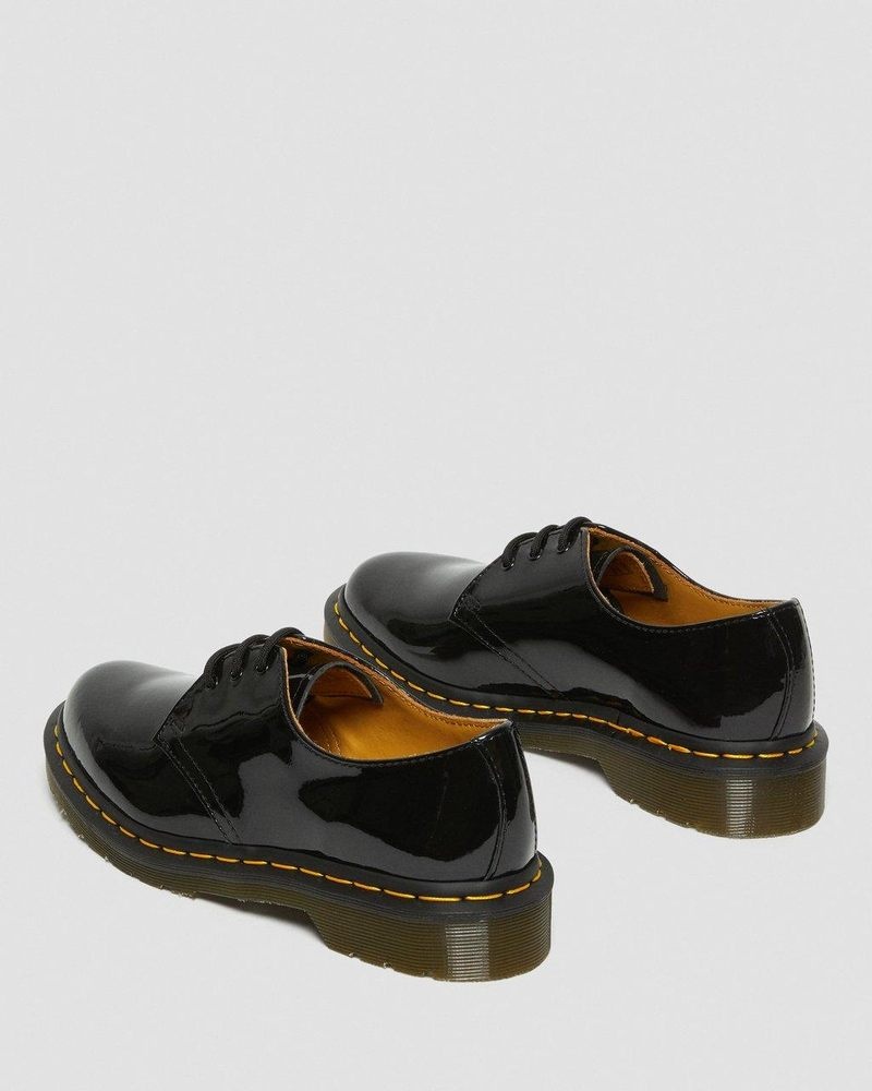 Black Dr Martens 1461 - Patent Leather Oxford Shoes (Patent Leather) Shoes | KC15-C5FT