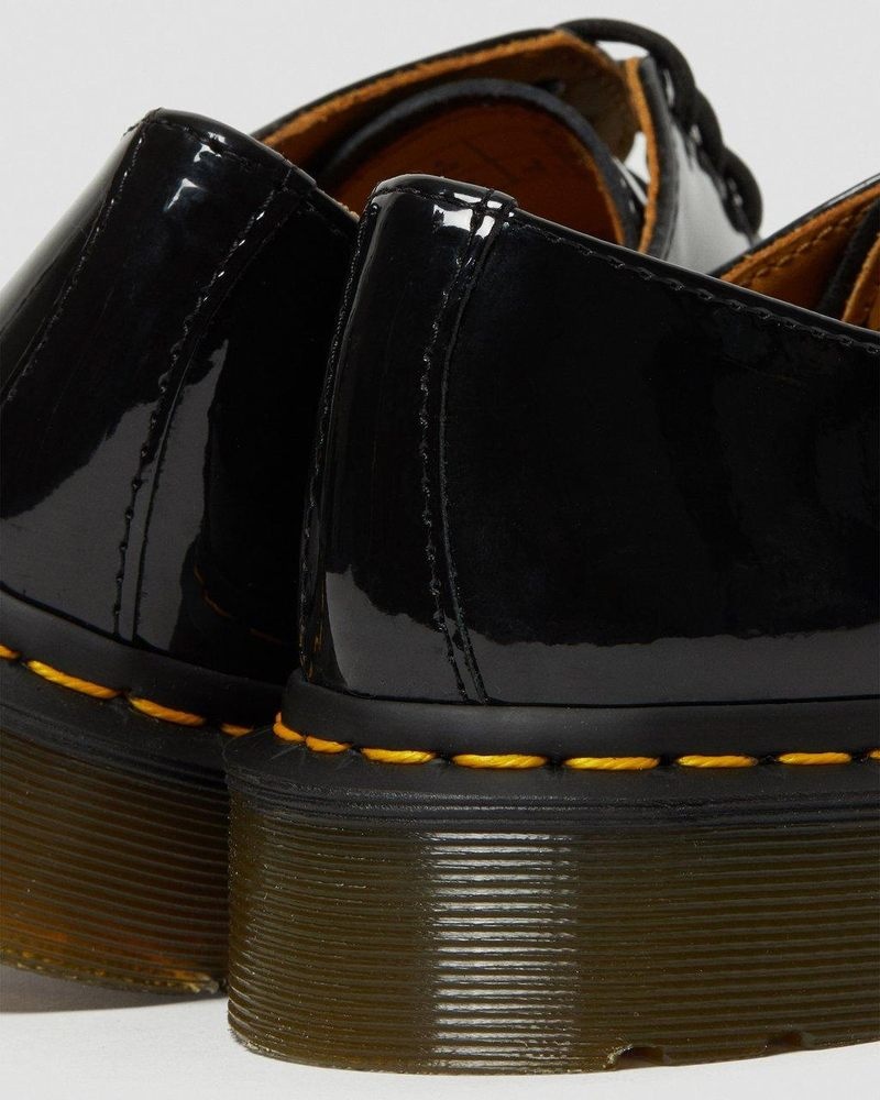 Black Dr Martens 1461 - Patent Leather Oxford Shoes (Patent Leather) Shoes | KC15-C5FT